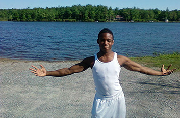 Ben Jackson at the lake