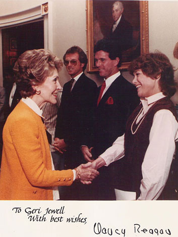 Geri Jewell and Nancy Reagan