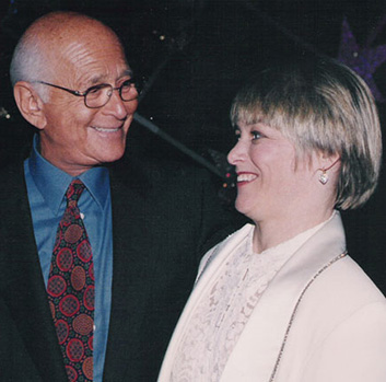 Geri Jewell and Norman Lear