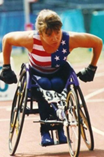 Linda Mastandrea in Paralympic Games in Atlanta, Georgia