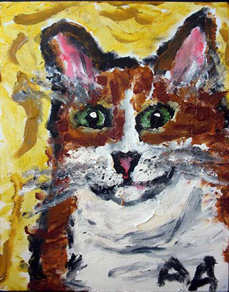 Anne Abbott's cat portrait