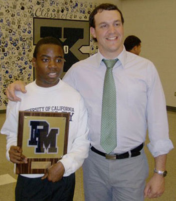 Ben Jackson with Coach Dave Heckman