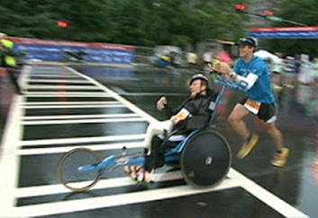 Brent and Kyle Pease in Triathlon