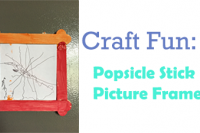 Popsicle stick picture frame